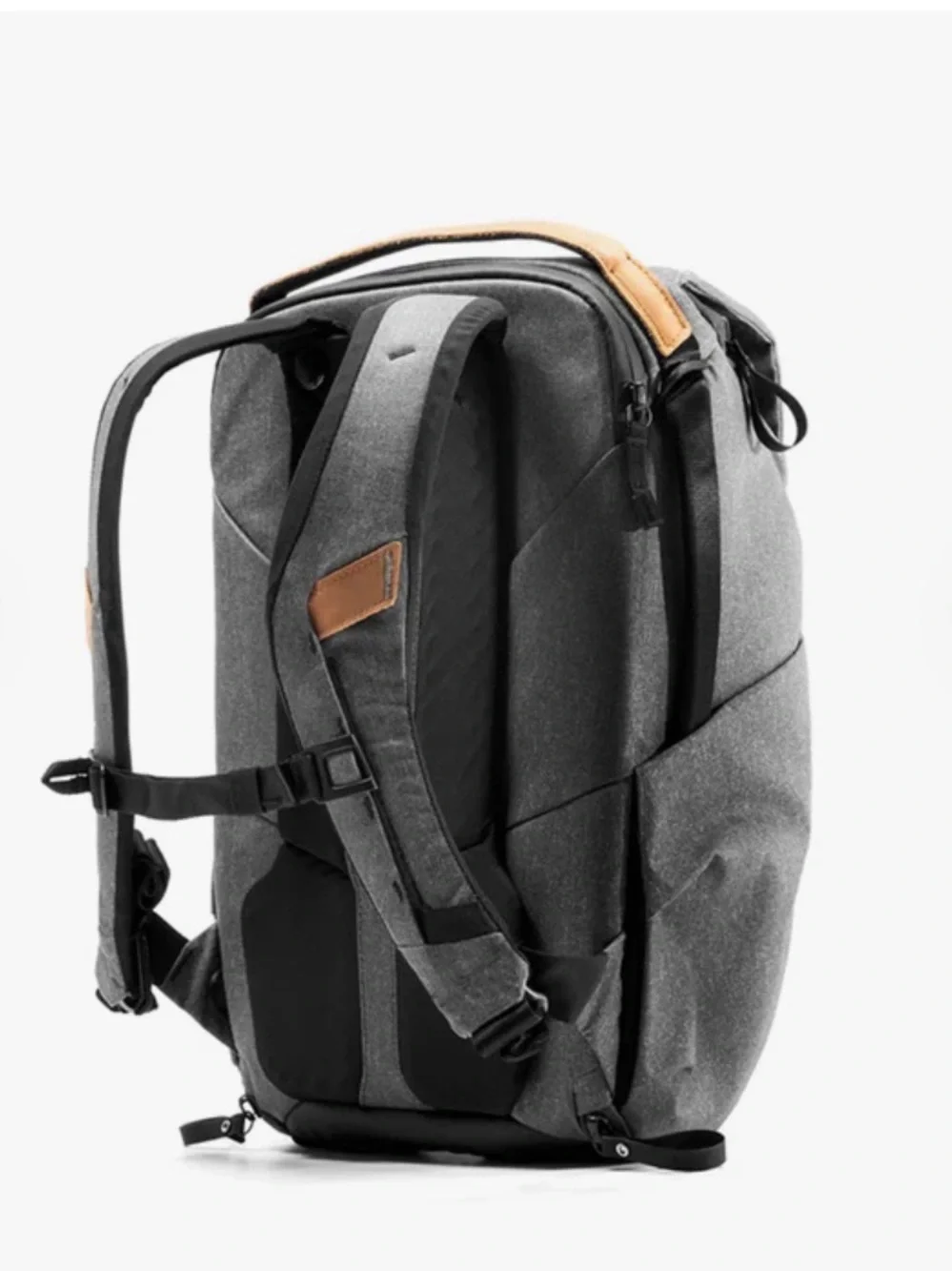 Peak design Men's Gray the everyday 20L Backpack with Leather Trim